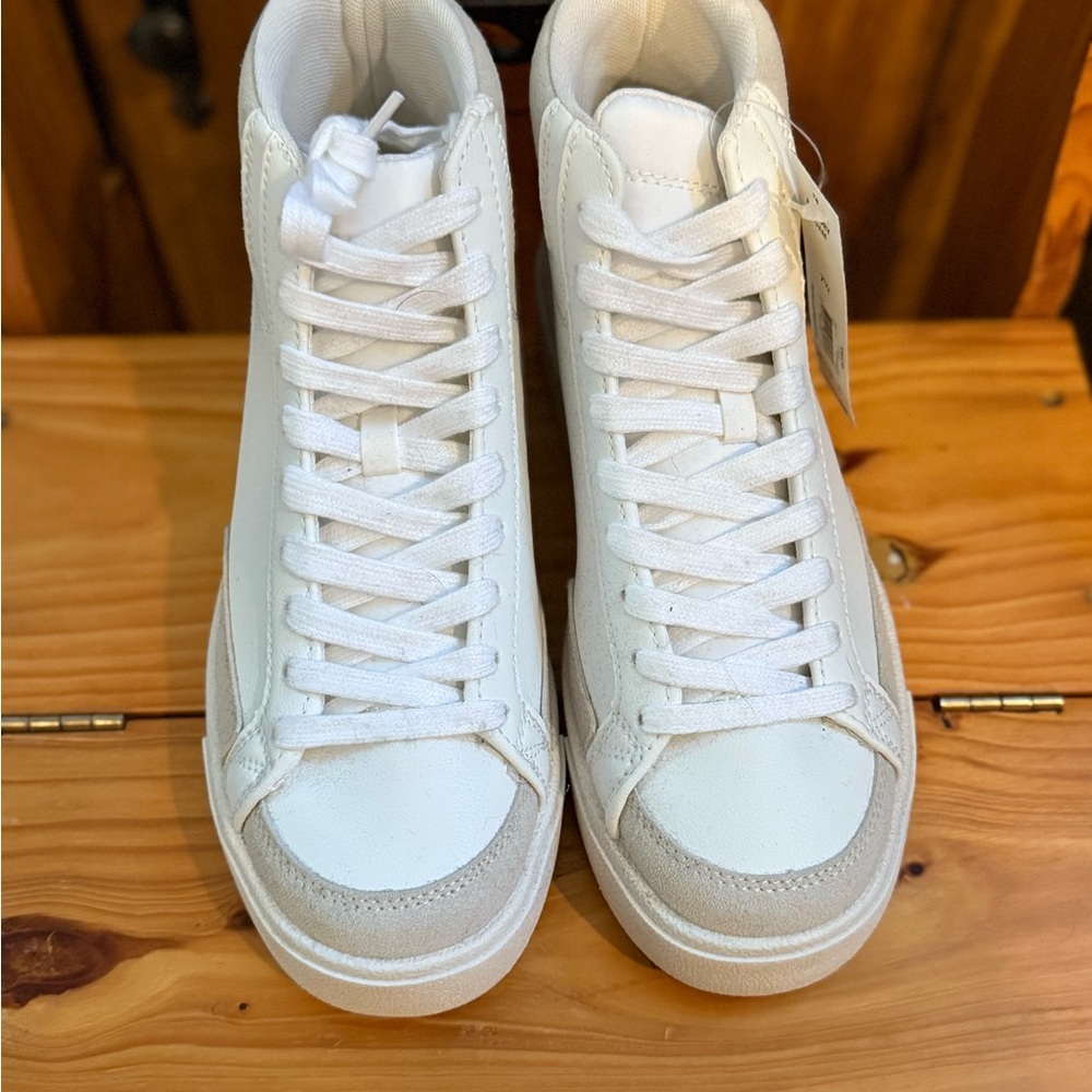 Classic White High-Top Sneakers